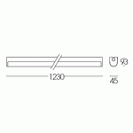Drawing-โคมตัวยู-หลอด-T8-LLPDC-1L