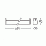Drawing-โคมตัวยู-หลอด-T8-LLPUW-1S