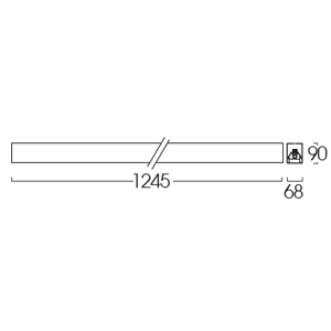 Drawing-โคมหน้าตะแกรงแบบติดลอย-1x36W