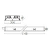 ขนาด โคมตะแกรงฝังฝ้า LRST 300-2L 2x36W (30x120cm.)